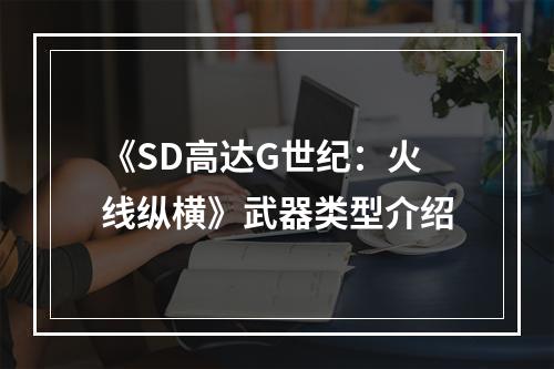 《SD高达G世纪：火线纵横》武器类型介绍