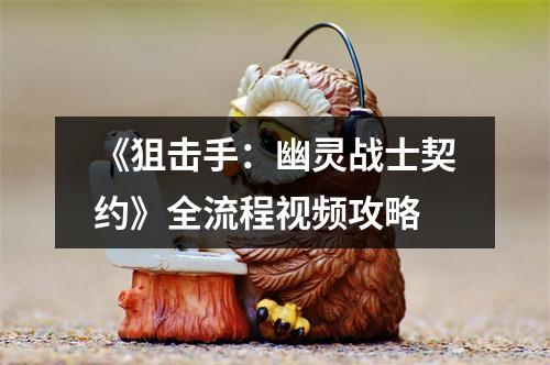 《狙击手：幽灵战士契约》全流程视频攻略