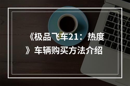 《极品飞车21：热度》车辆购买方法介绍