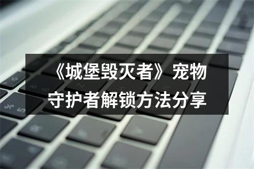 《城堡毁灭者》宠物守护者解锁方法分享