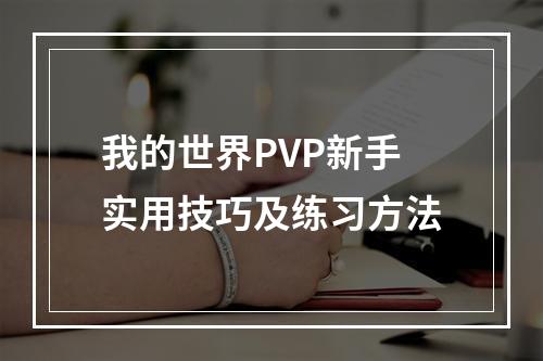 我的世界PVP新手实用技巧及练习方法