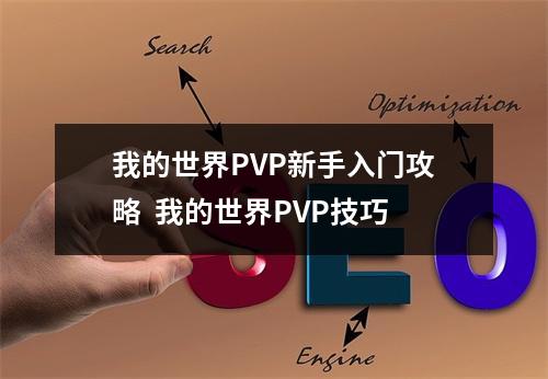 我的世界PVP新手入门攻略  我的世界PVP技巧