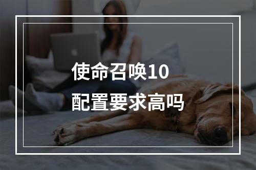 使命召唤10配置要求高吗