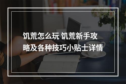 饥荒怎么玩 饥荒新手攻略及各种技巧小贴士详情