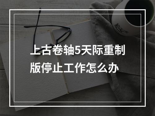 上古卷轴5天际重制版停止工作怎么办