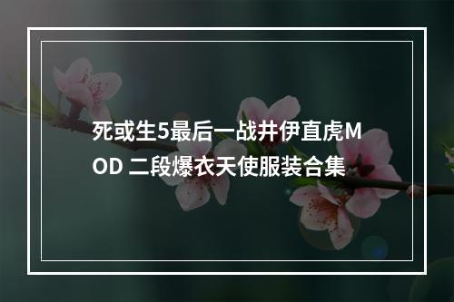 死或生5最后一战井伊直虎MOD 二段爆衣天使服装合集