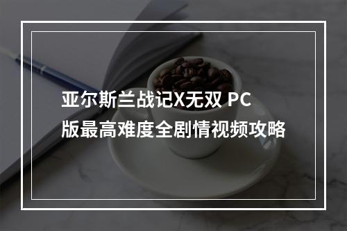 亚尔斯兰战记X无双 PC版最高难度全剧情视频攻略