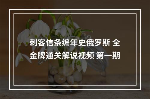 刺客信条编年史俄罗斯 全金牌通关解说视频 第一期