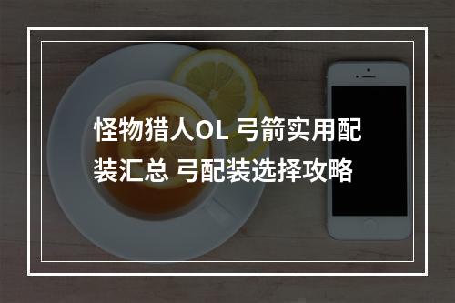 怪物猎人OL 弓箭实用配装汇总 弓配装选择攻略