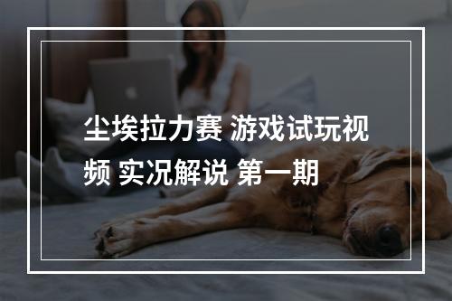 尘埃拉力赛 游戏试玩视频 实况解说 第一期