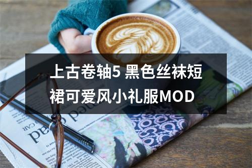 上古卷轴5 黑色丝袜短裙可爱风小礼服MOD