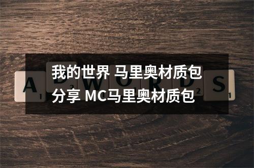 我的世界 马里奥材质包分享 MC马里奥材质包