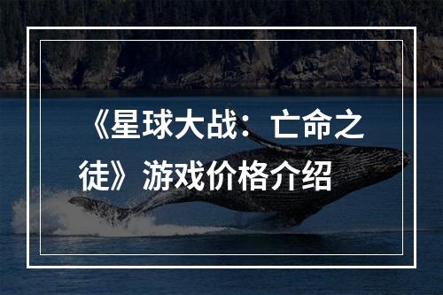 《星球大战：亡命之徒》游戏价格介绍