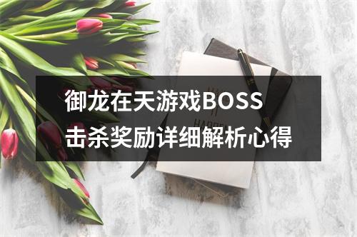 御龙在天游戏BOSS击杀奖励详细解析心得