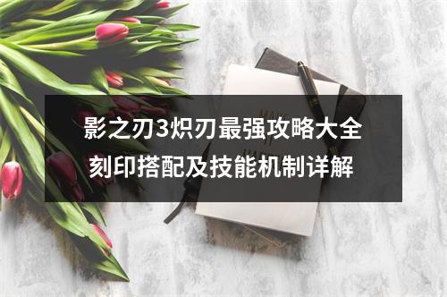 影之刃3炽刃最强攻略大全 刻印搭配及技能机制详解