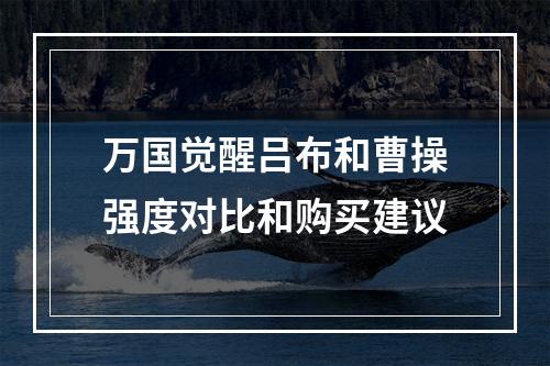 万国觉醒吕布和曹操强度对比和购买建议