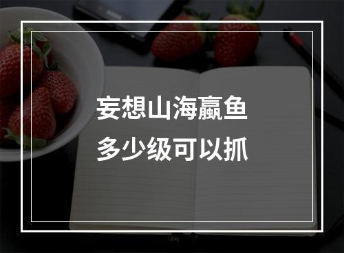 妄想山海蠃鱼多少级可以抓