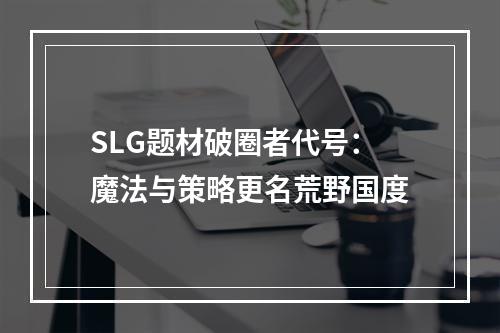 SLG题材破圈者代号：魔法与策略更名荒野国度