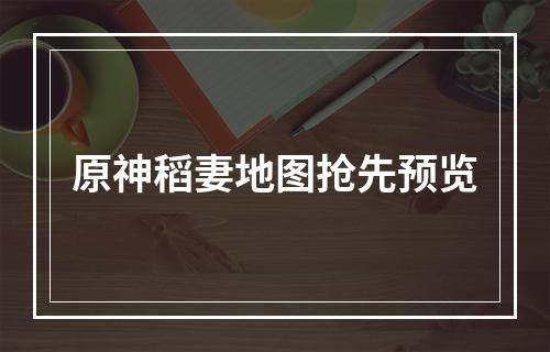 原神稻妻地图抢先预览