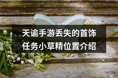 天谕手游丢失的首饰任务小草精位置介绍