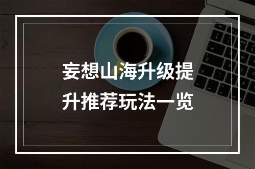 妄想山海升级提升推荐玩法一览