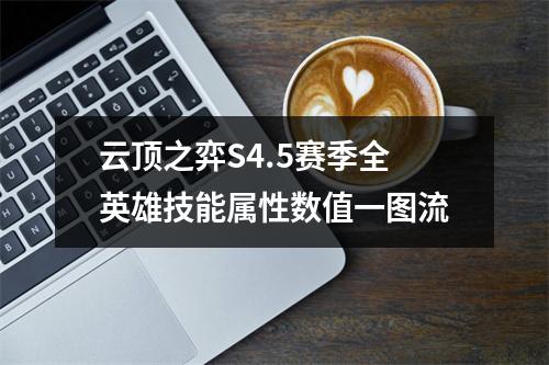 云顶之弈S4.5赛季全英雄技能属性数值一图流