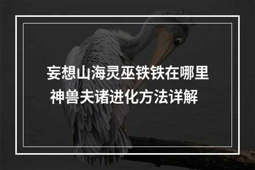 妄想山海灵巫铁铁在哪里 神兽夫诸进化方法详解