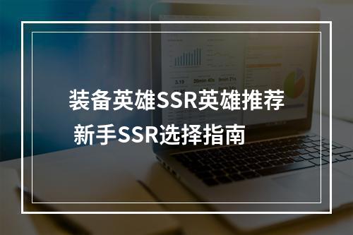 装备英雄SSR英雄推荐 新手SSR选择指南