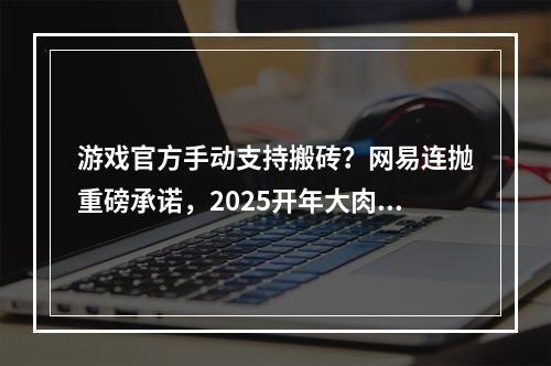 游戏官方手动支持搬砖？网易连抛重磅承诺，2025开年大肉来了