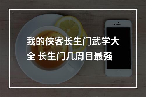 我的侠客长生门武学大全 长生门几周目最强