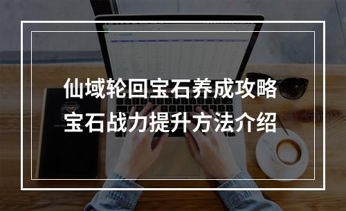 仙域轮回宝石养成攻略 宝石战力提升方法介绍