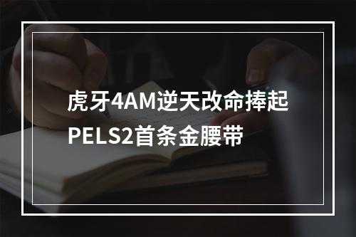 虎牙4AM逆天改命捧起PELS2首条金腰带