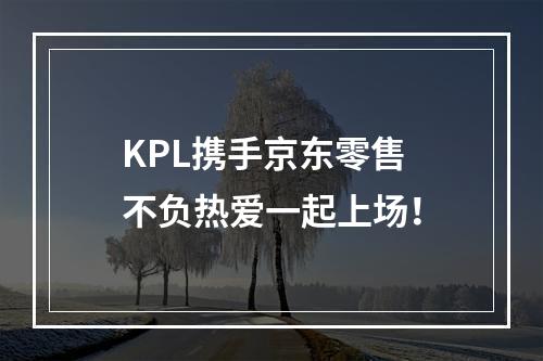 KPL携手京东零售 不负热爱一起上场！