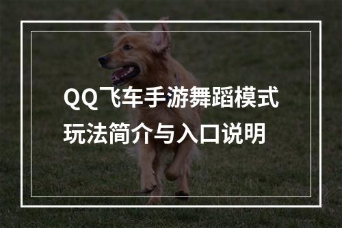 QQ飞车手游舞蹈模式玩法简介与入口说明