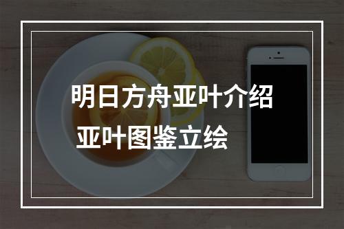 明日方舟亚叶介绍 亚叶图鉴立绘