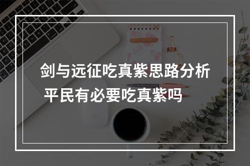 剑与远征吃真紫思路分析 平民有必要吃真紫吗