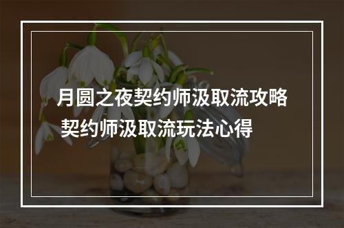 月圆之夜契约师汲取流攻略 契约师汲取流玩法心得