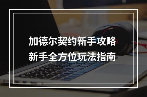 加德尔契约新手攻略 新手全方位玩法指南