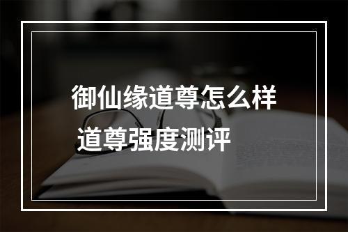 御仙缘道尊怎么样 道尊强度测评