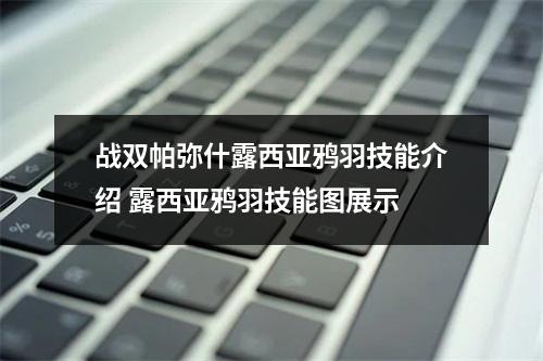 战双帕弥什露西亚鸦羽技能介绍 露西亚鸦羽技能图展示