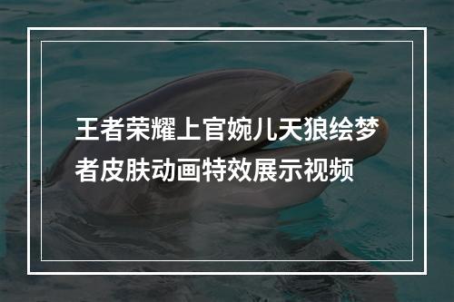 王者荣耀上官婉儿天狼绘梦者皮肤动画特效展示视频