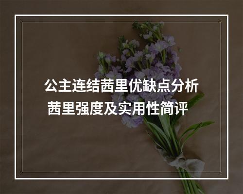 公主连结茜里优缺点分析 茜里强度及实用性简评