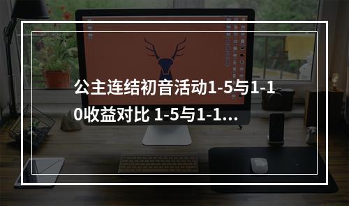 公主连结初音活动1-5与1-10收益对比 1-5与1-10刷哪好