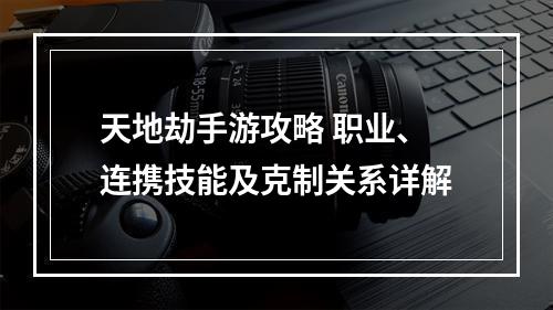 天地劫手游攻略 职业、连携技能及克制关系详解