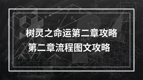 树灵之命运第二章攻略 第二章流程图文攻略