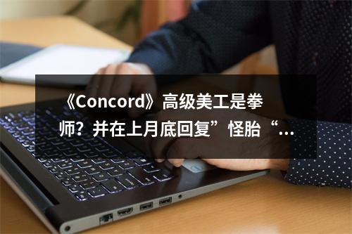 《Concord》高级美工是拳师？并在上月底回复”怪胎“买不到任何游戏