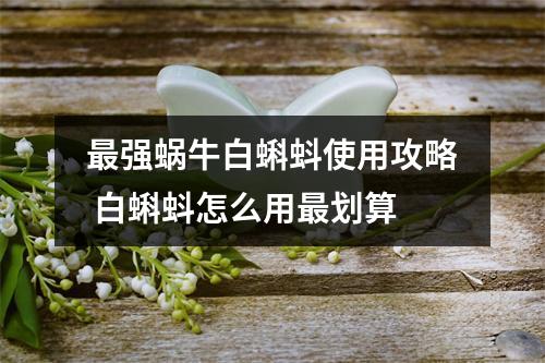 最强蜗牛白蝌蚪使用攻略 白蝌蚪怎么用最划算