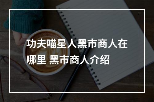 功夫喵星人黑市商人在哪里 黑市商人介绍