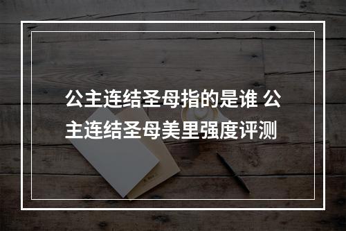 公主连结圣母指的是谁 公主连结圣母美里强度评测