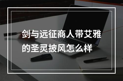 剑与远征商人带艾雅的圣灵披风怎么样